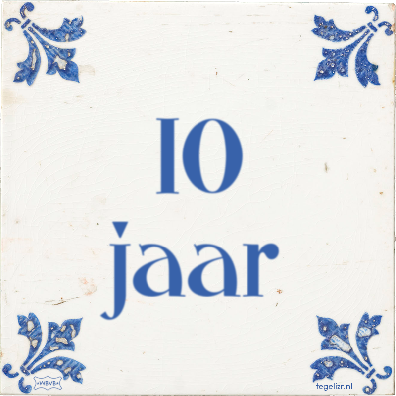 10 jaar - Online tegeltjes bakken