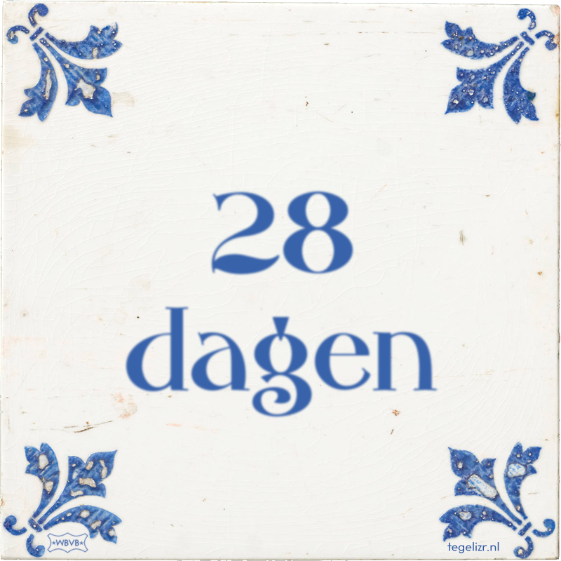 28 dagen - Online tegeltjes bakken