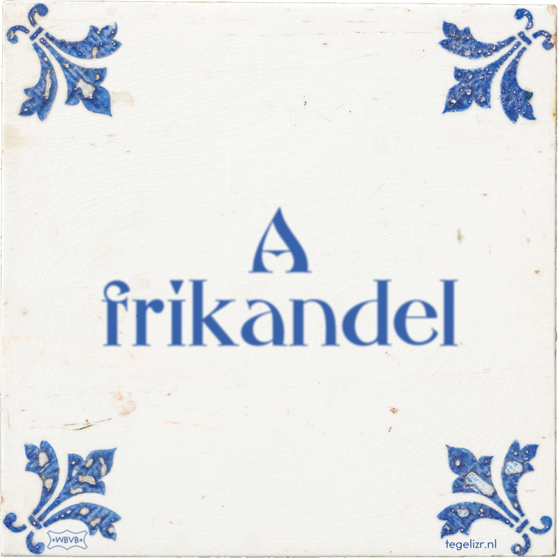 A frikandel - Online tegeltjes bakken