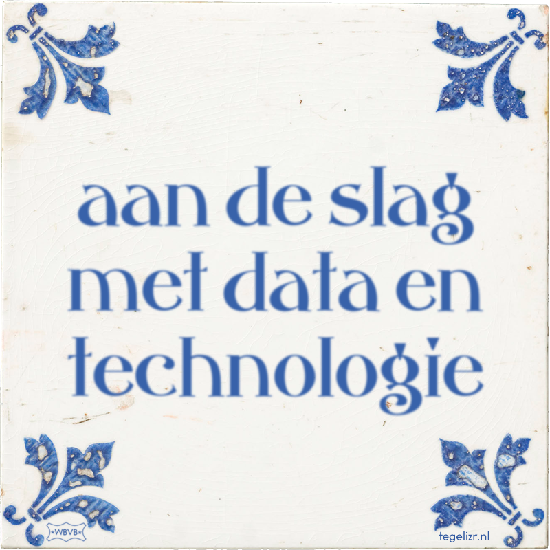 aan de slag met data en technologie - Online tegeltjes bakken