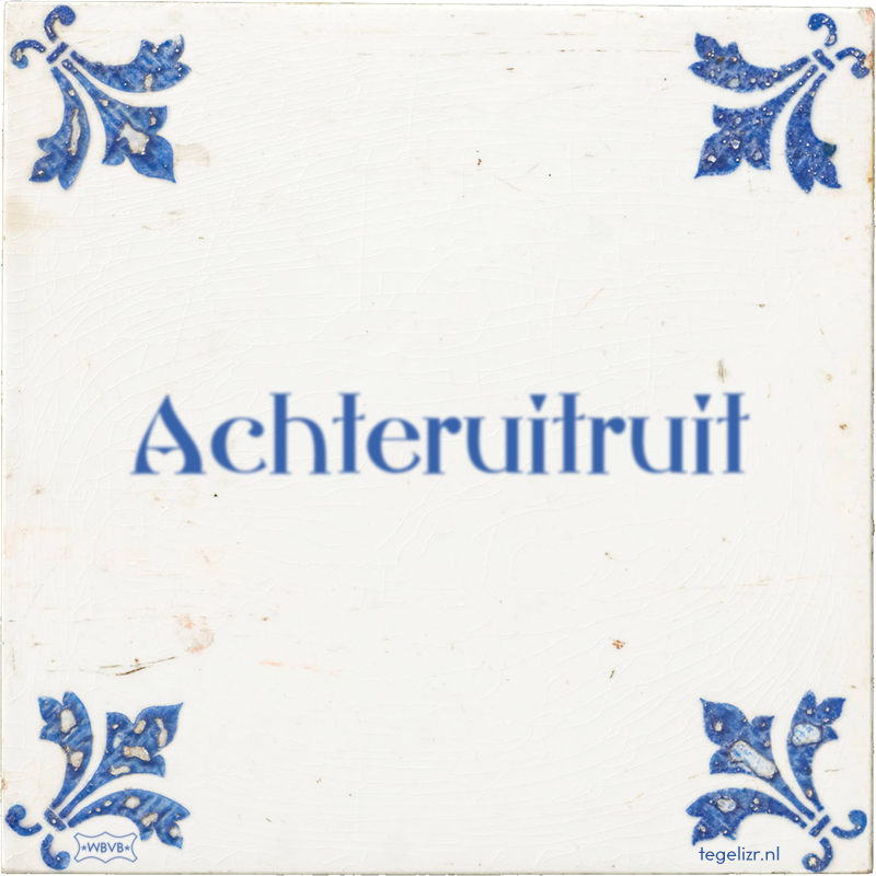 Achteruitruit - Online tegeltjes bakken