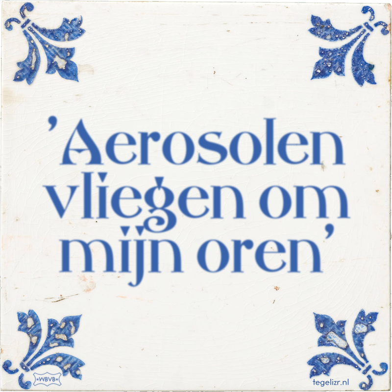 'Aerosolen vliegen om mijn oren' - Online tegeltjes bakken