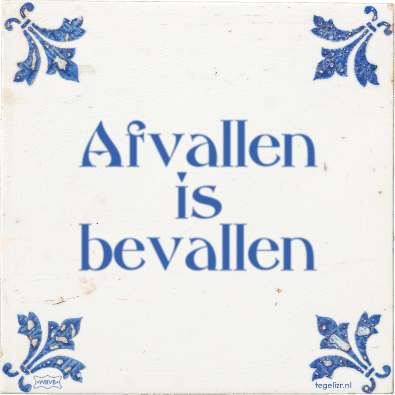 Afvallen is bevallen - Online tegeltjes bakken