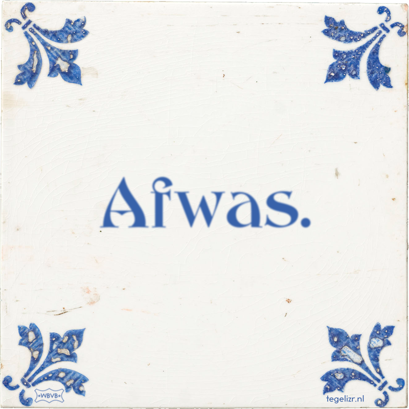 Afwas. - Online tegeltjes bakken