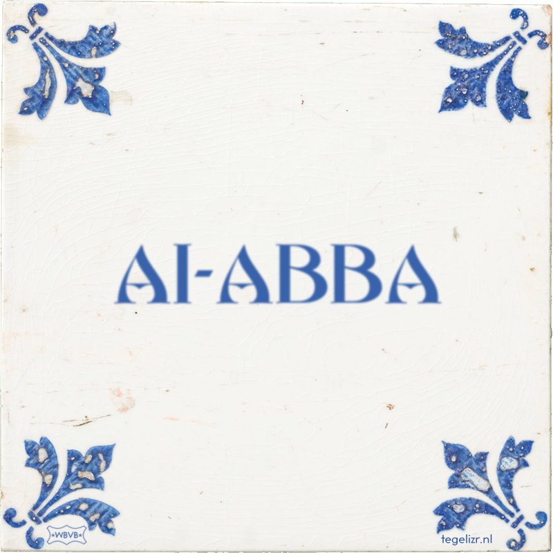 AI-ABBA - Online tegeltjes bakken