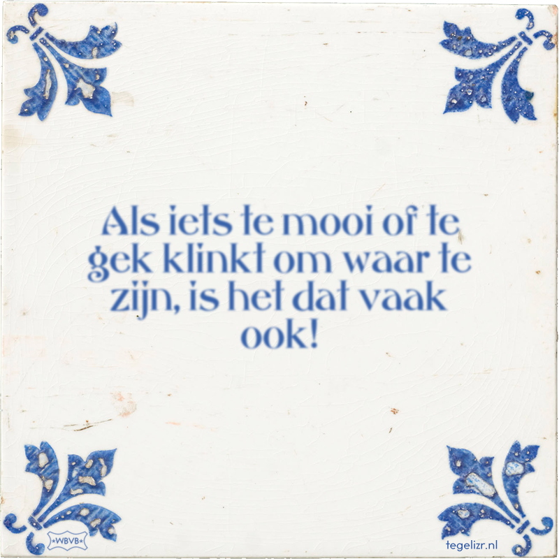  - Online tegeltjes bakken