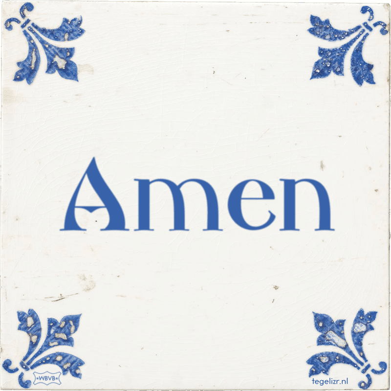Amen - Online tegeltjes bakken