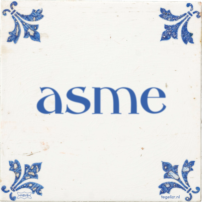 asme - Online tegeltjes bakken