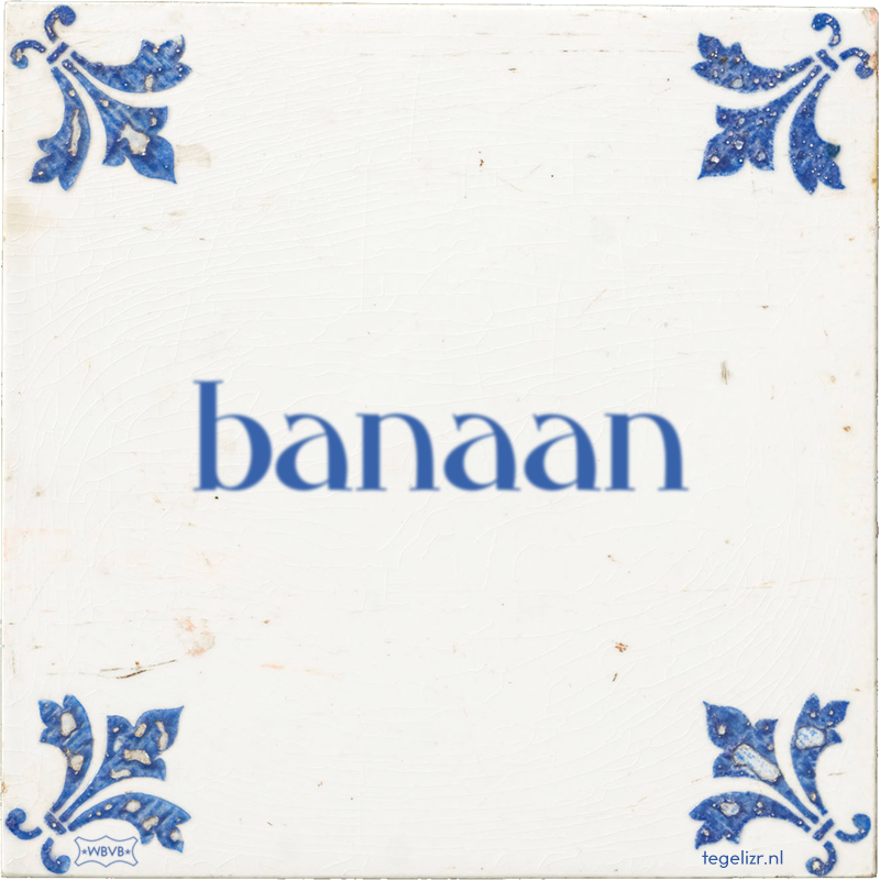 banaan - Online tegeltjes bakken