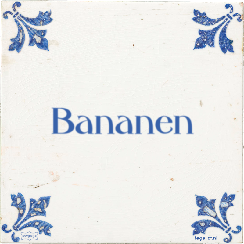 Bananen - Online tegeltjes bakken