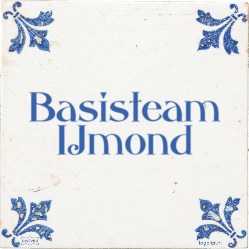 Basisteam IJmond - Online tegeltjes bakken