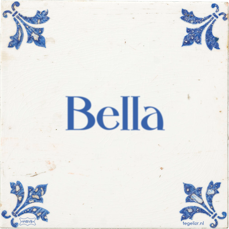 Bella - Online tegeltjes bakken