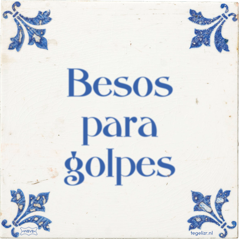 Besos para golpes - Online tegeltjes bakken