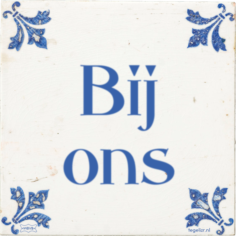 Bij ons - Online tegeltjes bakken