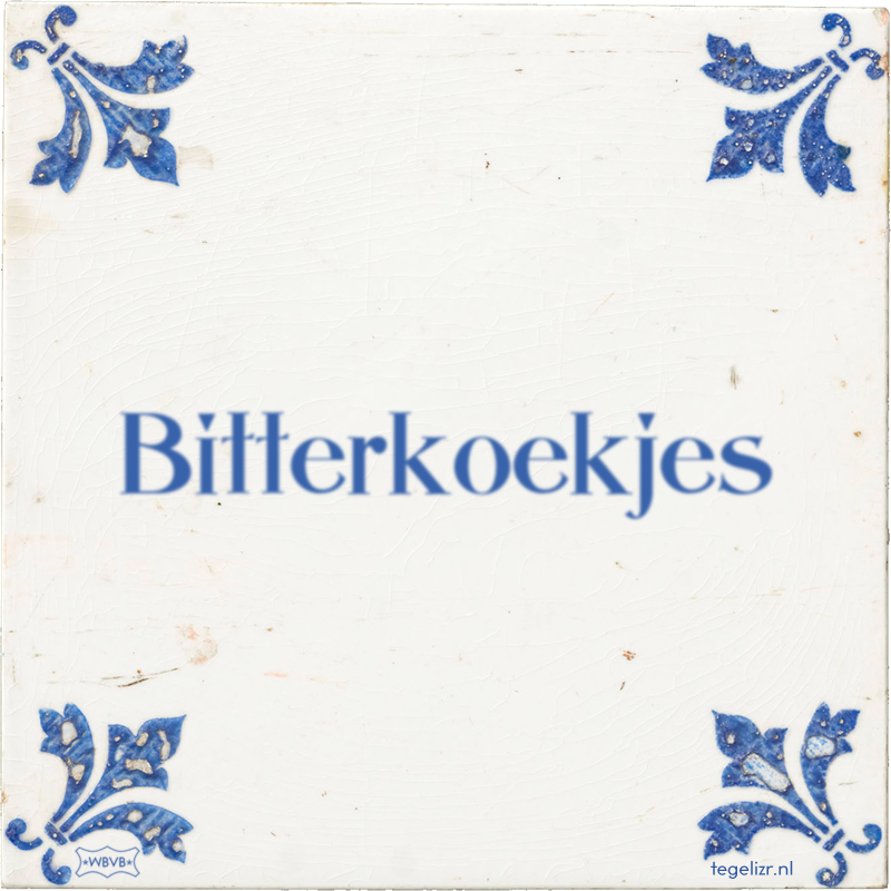 Bitterkoekjes - Online tegeltjes bakken