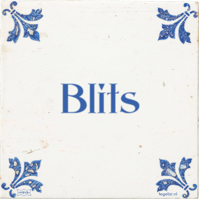 Blits - Online tegeltjes bakken