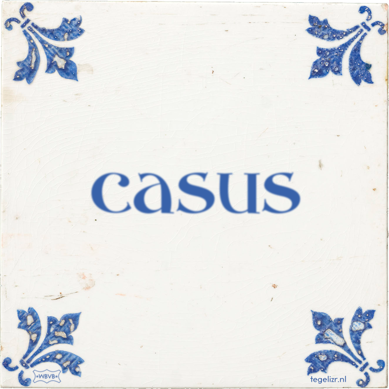 casus - Online tegeltjes bakken