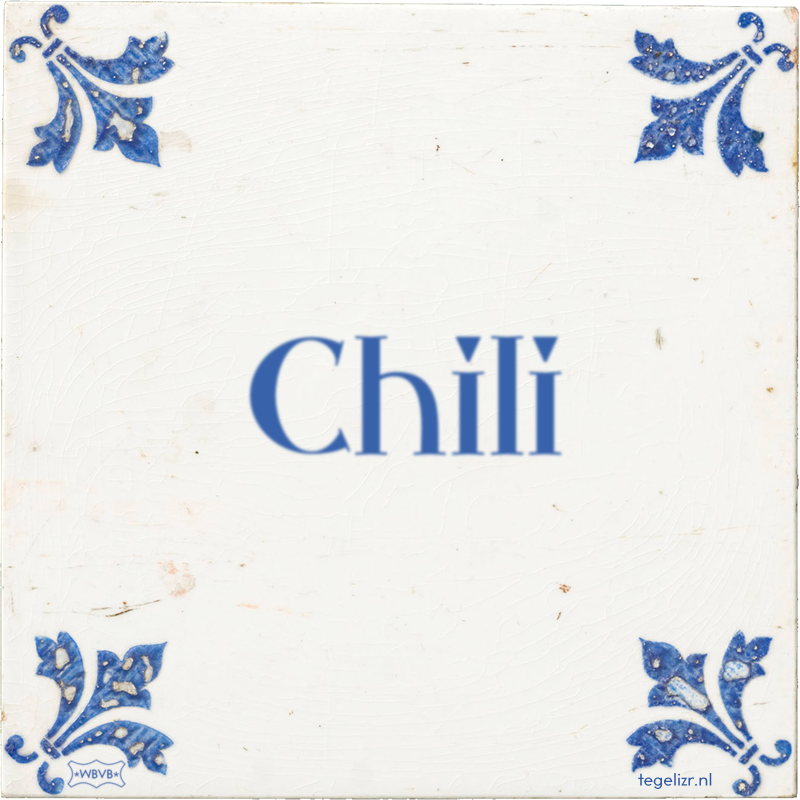 Chili - Online tegeltjes bakken