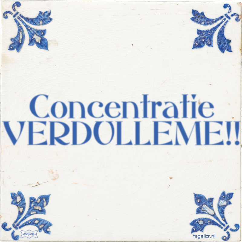 Concentratie VERDULLEME!! - Online tegeltjes bakken