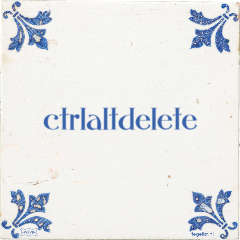 ctrlaltdelete - Online tegeltjes bakken