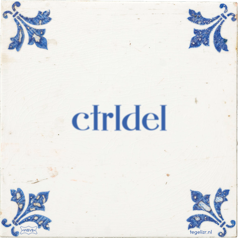 ctrldel - Online tegeltjes bakken