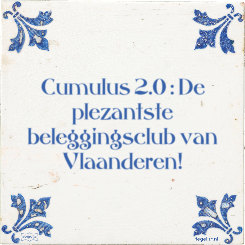 Cumulus 2.0 : De plezantste beleggingsclub van Vlaanderen! - Online tegeltjes bakken