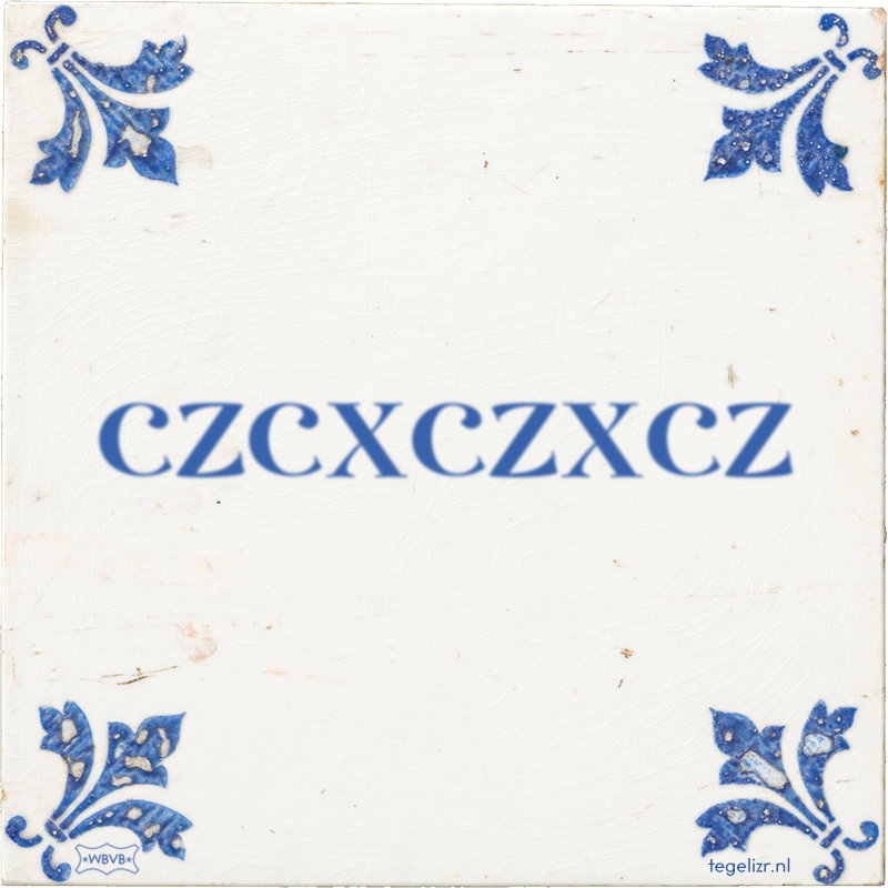 czcxczxcz - Online tegeltjes bakken