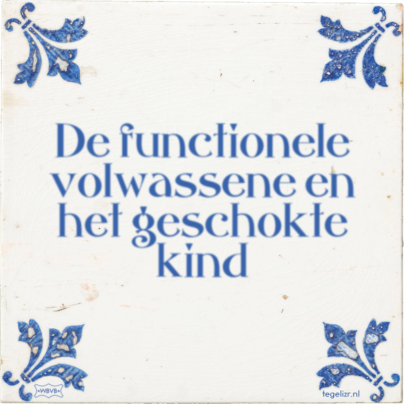 De functionele volwassene en het geschokte kind - Online tegeltjes bakken