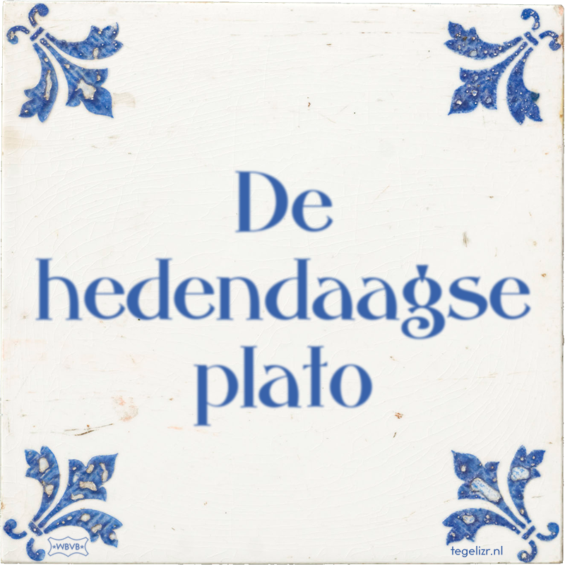 De hedendaagse plato - Online tegeltjes bakken
