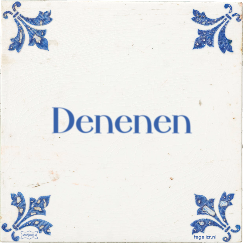 Denenen - Online tegeltjes bakken