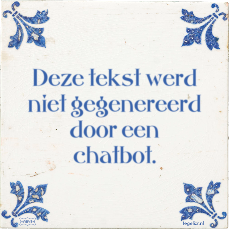  - Online tegeltjes bakken