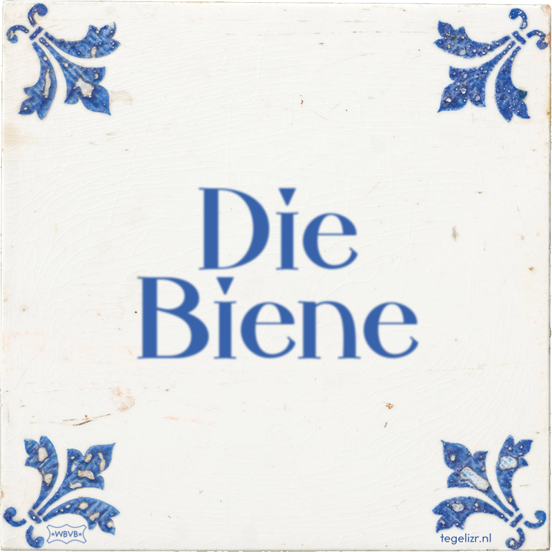 Die Biene - Online tegeltjes bakken