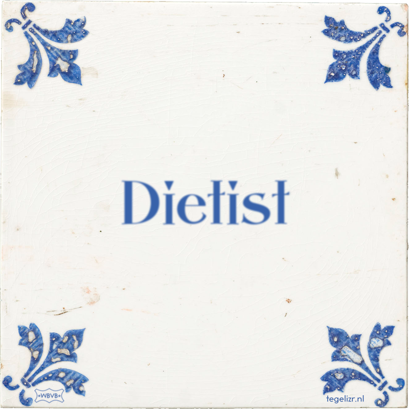 Dietist - Online tegeltjes bakken