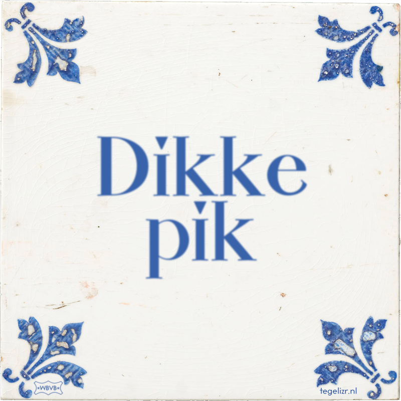 Dikke pik - Online tegeltjes bakken