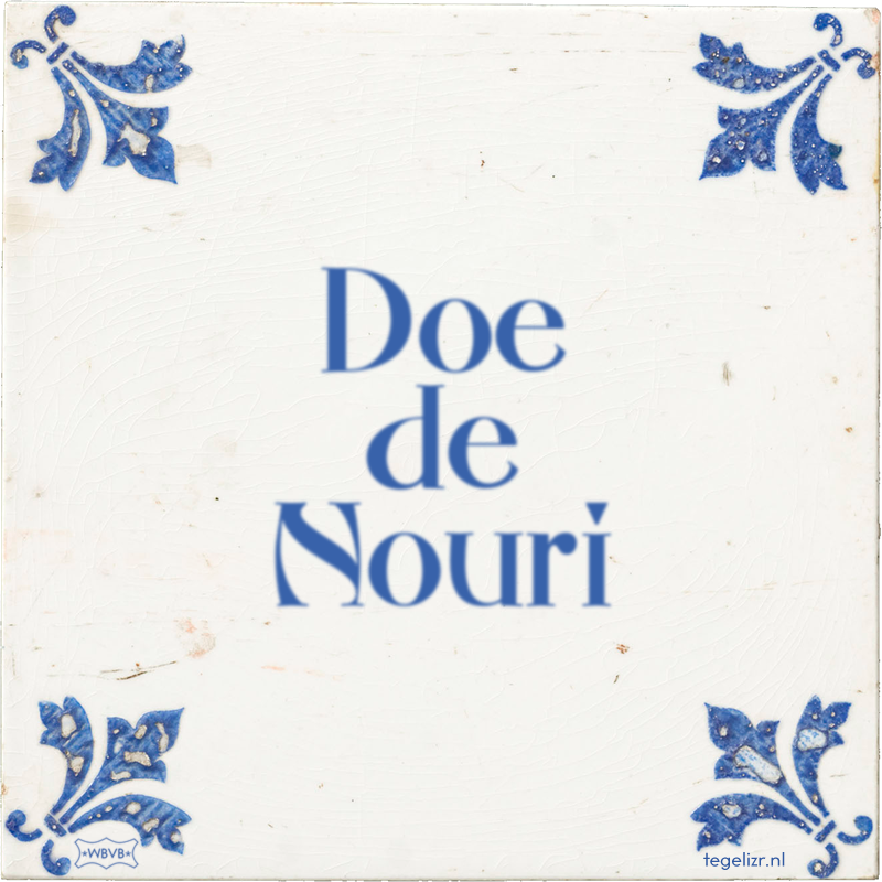 Doe de Nouri - Online tegeltjes bakken