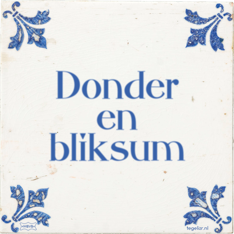 Donder en bliksum - Online tegeltjes bakken