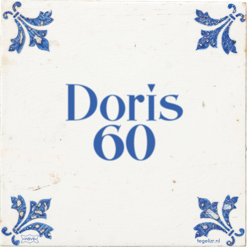 Doris 60 - Online tegeltjes bakken