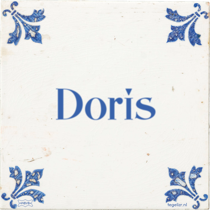 Doris - Online tegeltjes bakken