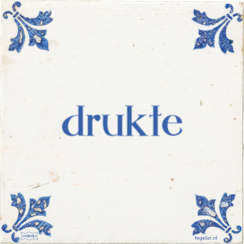 drukte - Online tegeltjes bakken
