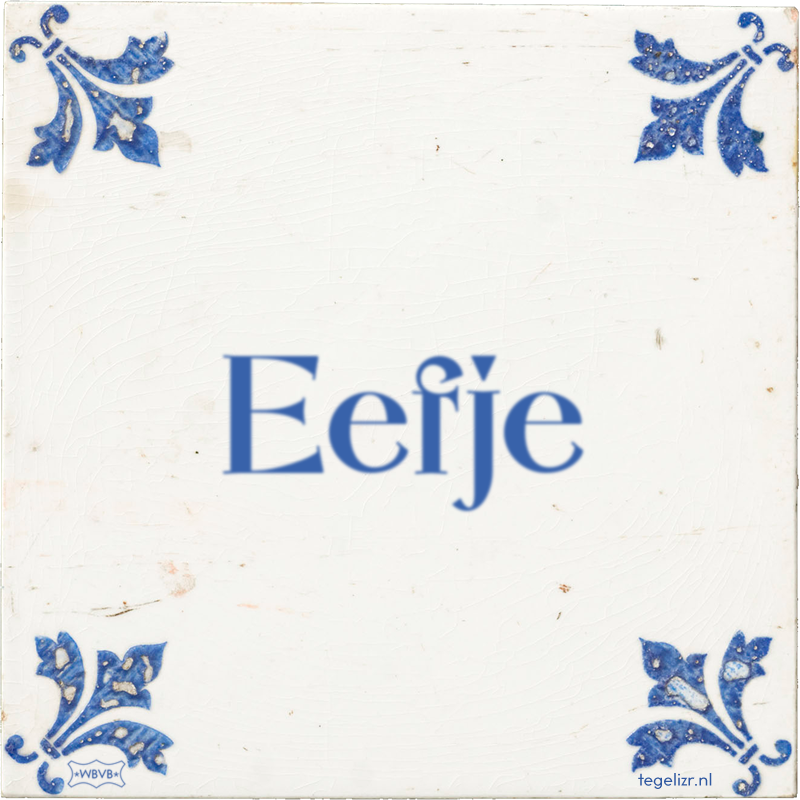 Eefje - Online tegeltjes bakken