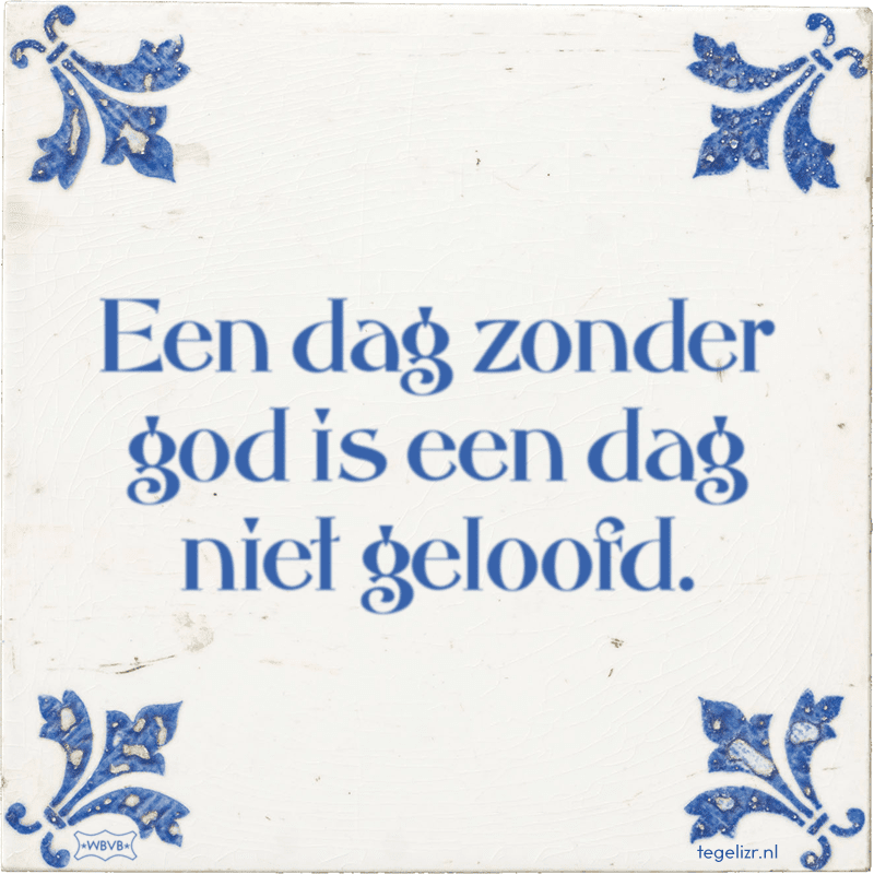 een dag zonder Stevie Wonder is een dag niet geloofd - Online tegeltjes bakken