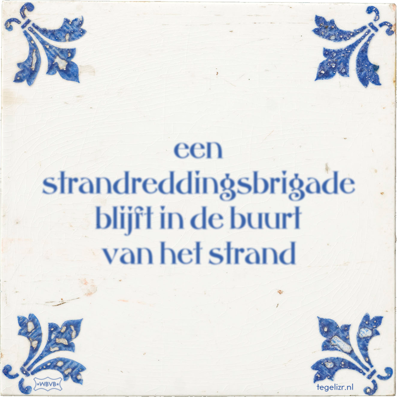 een strandreddingsbrigade blijft in de buurt van het strand - Online tegeltjes bakken