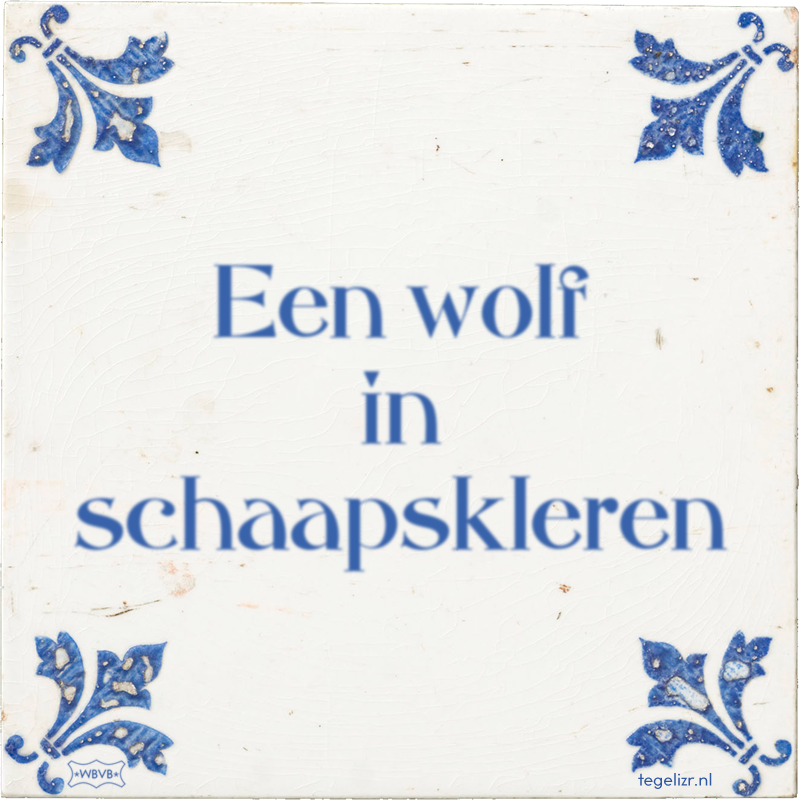 Een wolf in schaapskleren - Online tegeltjes bakken