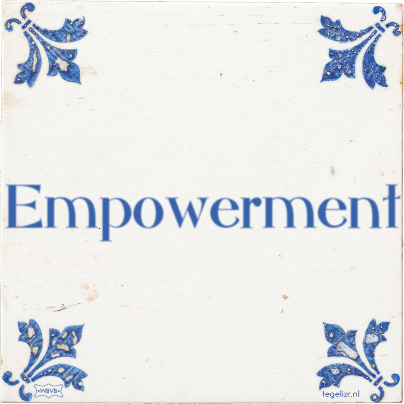 Empowerment - Online tegeltjes bakken