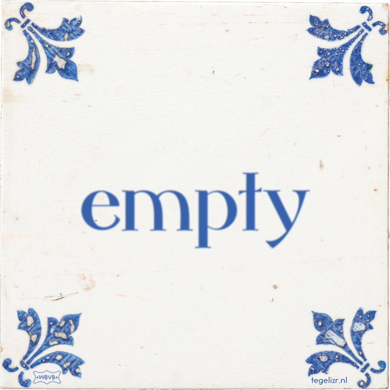 empty - Online tegeltjes bakken