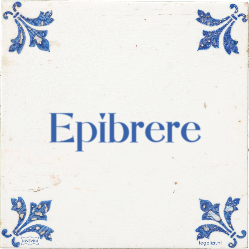 Epibrere - Online tegeltjes bakken