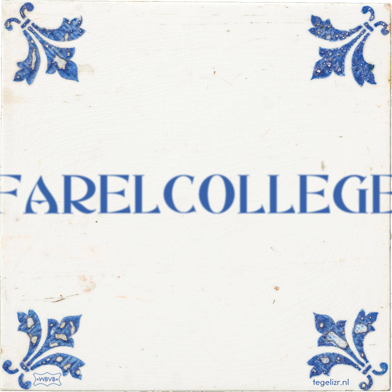 FARELCOLLEGE - Online tegeltjes bakken