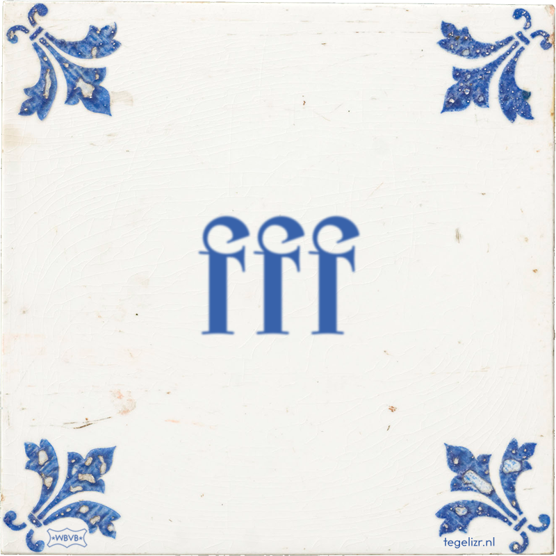 fff - Online tegeltjes bakken
