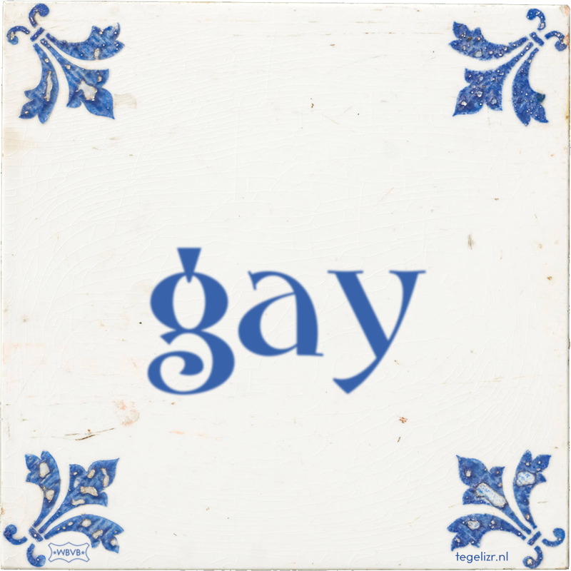 gay - Online tegeltjes bakken