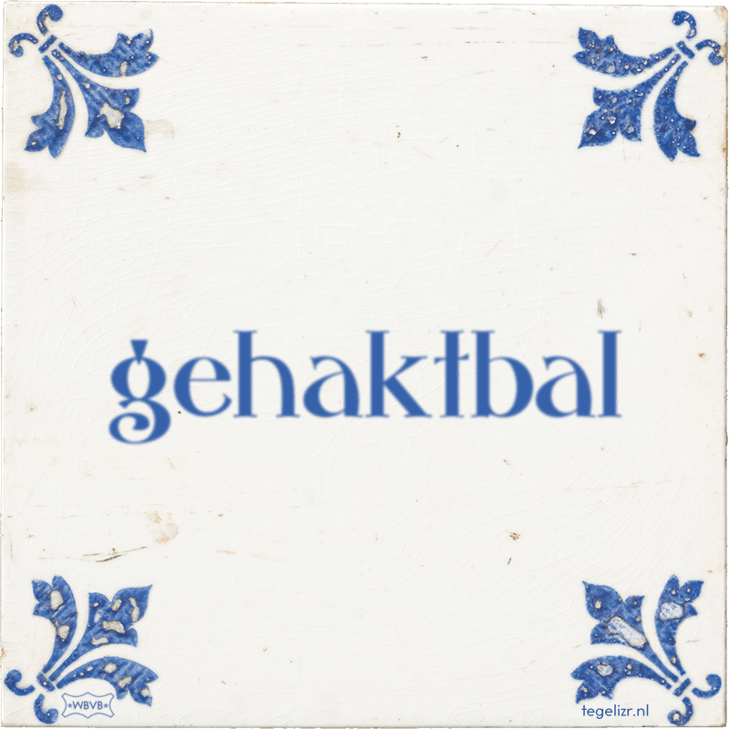 gehaktbal - Online tegeltjes bakken